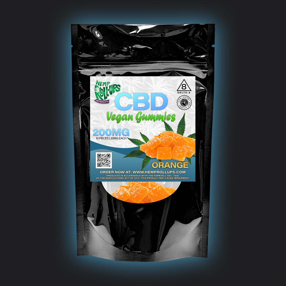 CBD Vegan Orange Gummies